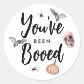 Je bent opgestart in groep Halloween game Ronde Sticker (Voorkant)
