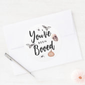 Je bent opgestart in groep Halloween game Ronde Sticker (Envelop)