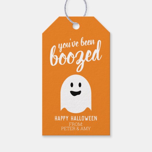 Je bent opgevoed - grappige halloween party cadeaulabel (Voorkant)