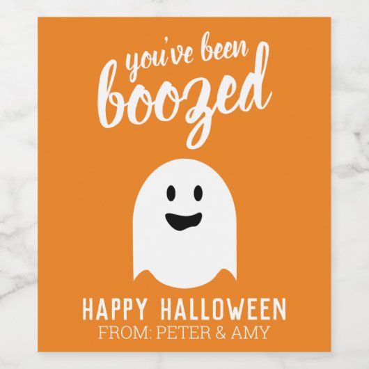 Je bent opgevoed - grappige halloween party wijn etiket (Enkel label)