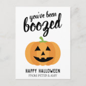 Je bent opgevoed - Pumpkin Halloween Party Briefkaart (Voorkant)