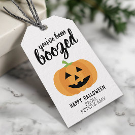 Je bent opgevoed - Pumpkin Halloween Party Cadeaulabel