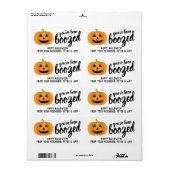 Je bent opgevoed - Pumpkin Halloween Party Etiket (Full Sheet)