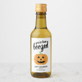 Je bent opgevoed - Pumpkin Halloween Party Wijn Etiket (Voorkant)