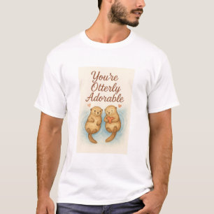 Je bent Otterst Adoreerbaar – Mooie Waterverf Otte T-shirt