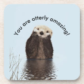 Je bent Ottly Amazing Funny Pun met Schattigee Ott Bier Onderzetter (Voorkant)