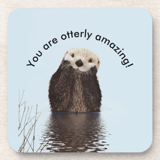 Je bent Ottly Amazing Funny Pun met Schattigee Ott Bier Onderzetter (Voorkant)