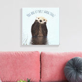 Je bent Ottly Amazing Funny Pun met Schattigee Ott Canvas Afdruk (Insitu (Woonkamer))