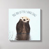 Je bent Ottly Amazing Funny Pun met Schattigee Ott Canvas Afdruk (Voorkant)