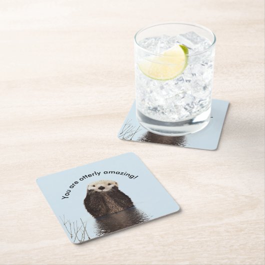 Je bent Ottly Amazing Funny Pun met Schattigee Ott Kartonnen Onderzetters (Insitu)