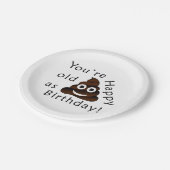 Je bent oud zoals... Happy Birthday | grappige poe Papieren Bordje (Gekanteld)