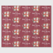 Je bent paars Geweldige rood en roze Cadeaupapier (Vlak)