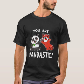 Je bent pandastic Red Panda Wildlife Animal T-shirt