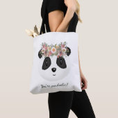Je bent pandastisch! Cute Panda Beer Canvas tas (Dichtbij)