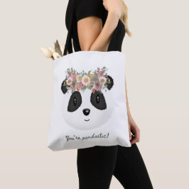 Je bent pandastisch! Cute Panda Beer Canvas tas
