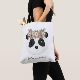 Je bent pandastisch! Cute Panda Beer Canvas tas