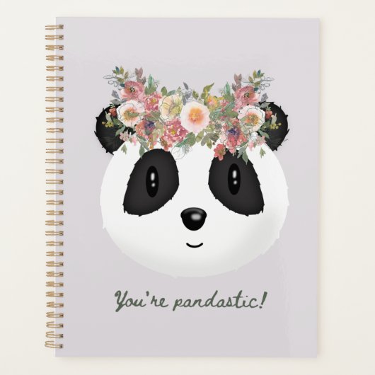 Je bent pandastisch! Cute Panda Beer Planner (Voorkant)