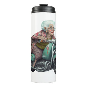 Je bent pas oud als je je zo voelt Grappige oude d Thermosbeker