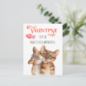 Je bent Paws-itief Wonderbaarlijke Valentijn Katte Briefkaart (Staand voorkant)