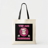 Je bent Pawsome Canvas tas (Voorkant)