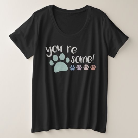 Je bent Pawsome! T-shirt (Design voorkant)
