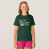 Je bent Pawsome! T-shirt (Voorkant volledig)