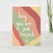 Je bent perfect... kaart (Voorkant)