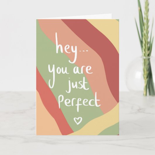 Je bent perfect... kaart (Voorkant)
