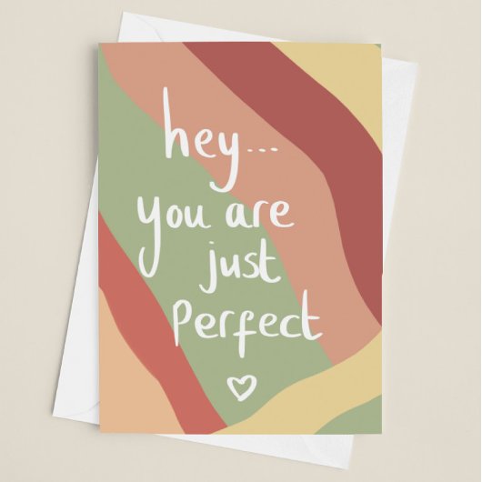 Je bent perfect... kaart