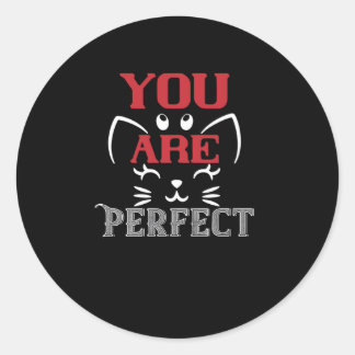 Je bent perfect ronde sticker