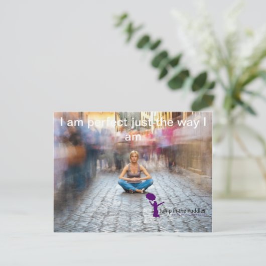 Je bent perfect zoals je bent briefkaart (Staand voorkant)