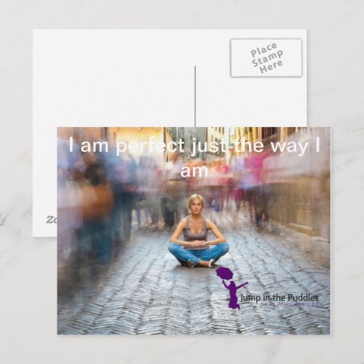 Je bent perfect zoals je bent briefkaart (Voorkant / Achterkant)