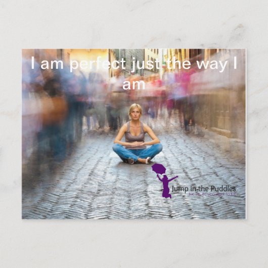 Je bent perfect zoals je bent briefkaart (Voorkant)