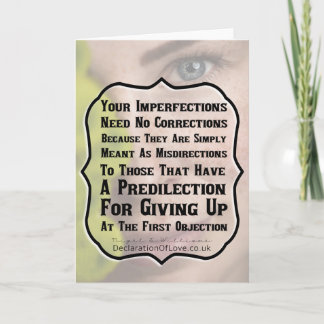 Je bent perfect zoals je bent kaart