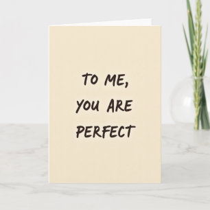 Je Bent Perfecte Liefdeskaart Kaart