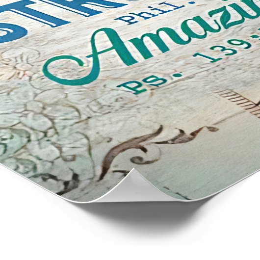 Je bent prachtig - Aangepaste naam Poster (Hoek)