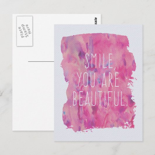 Je bent prachtig briefkaart (Voorkant / Achterkant)