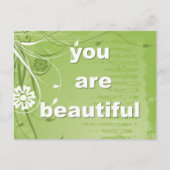 Je bent prachtig briefkaart (Voorkant)