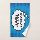 JE BENT PRACHTIG Denk Bubbel Pret Comic Strip Bad Handdoek (Handdoek)