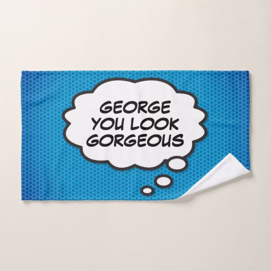 JE BENT PRACHTIG Denk Bubbel Pret Comic Strip Bad Handdoek (Handdoek)