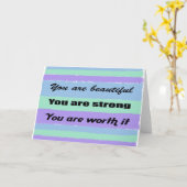 Je bent prachtig kaart (Gele Bloem)