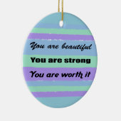Je bent prachtig keramisch ornament (Rechts)