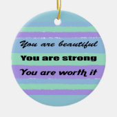 Je bent prachtig keramisch ornament (Voorkant)
