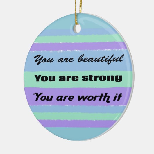 Je bent prachtig keramisch ornament (Links)