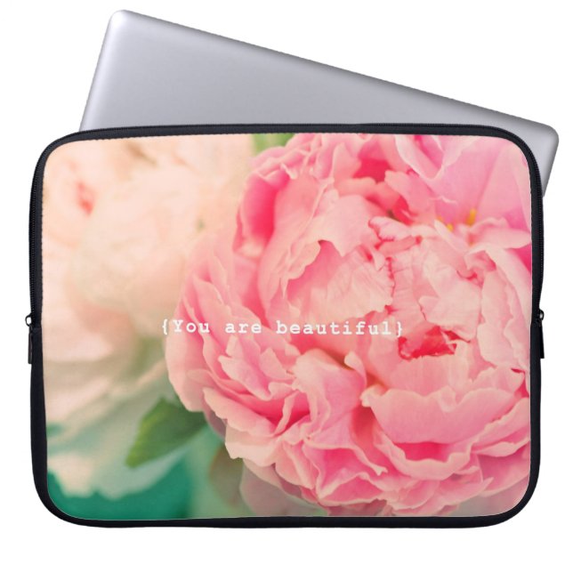 Je bent prachtig laptop sleeve (Voorkant)