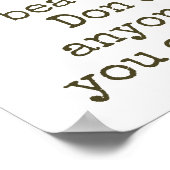 Je bent prachtig - Mooie prijsopgave Poster (Hoek)