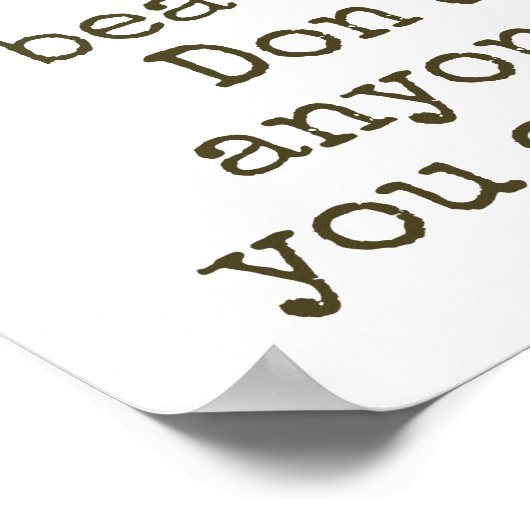 Je bent prachtig - Mooie prijsopgave Poster (Hoek)