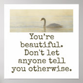 Je bent prachtig - Mooie prijsopgave Poster (Voorkant)