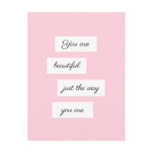 Je bent prachtig net zoals je bent