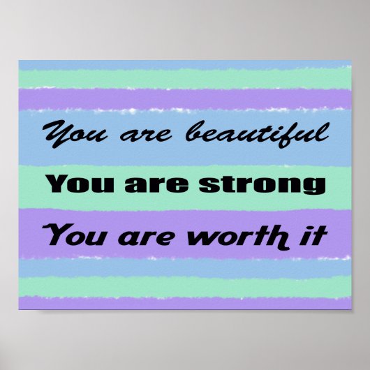 Je bent prachtig poster (Voorkant)